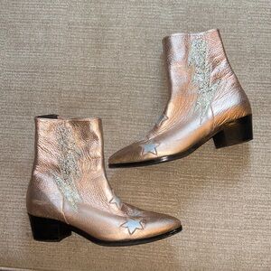 Modern Vice Rose Gold Bolt Bootie
